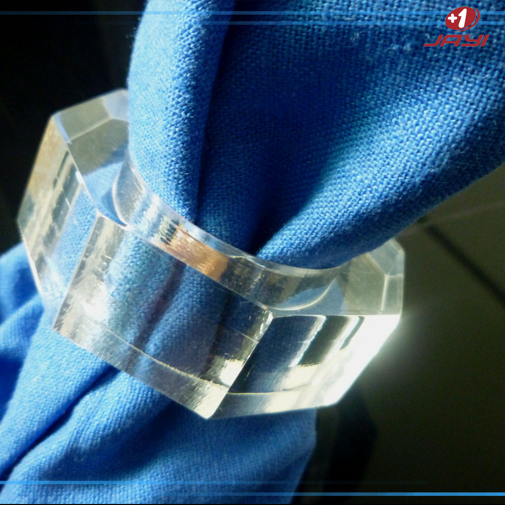 八角餐巾環壓克力